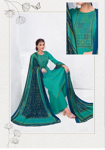 Suryajyoti Nirosha 1 Designer Casual Wear Cotton Satin Dress Material Collection